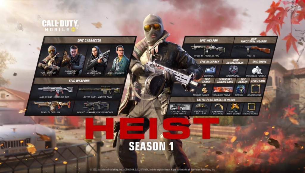 Kabeljau Mobile Staffel 1 2022 Heist Battle Pass