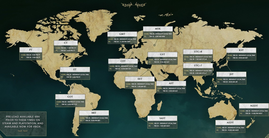 Elden Ring Veröffentlichungszeiten planen Zeit PC Playstation Xbox global weltweit