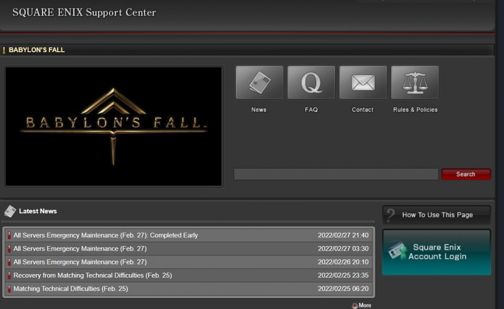 Der Serverstatus von Babylon fällt herunter, wie man die Wartung von Square Enix überprüft