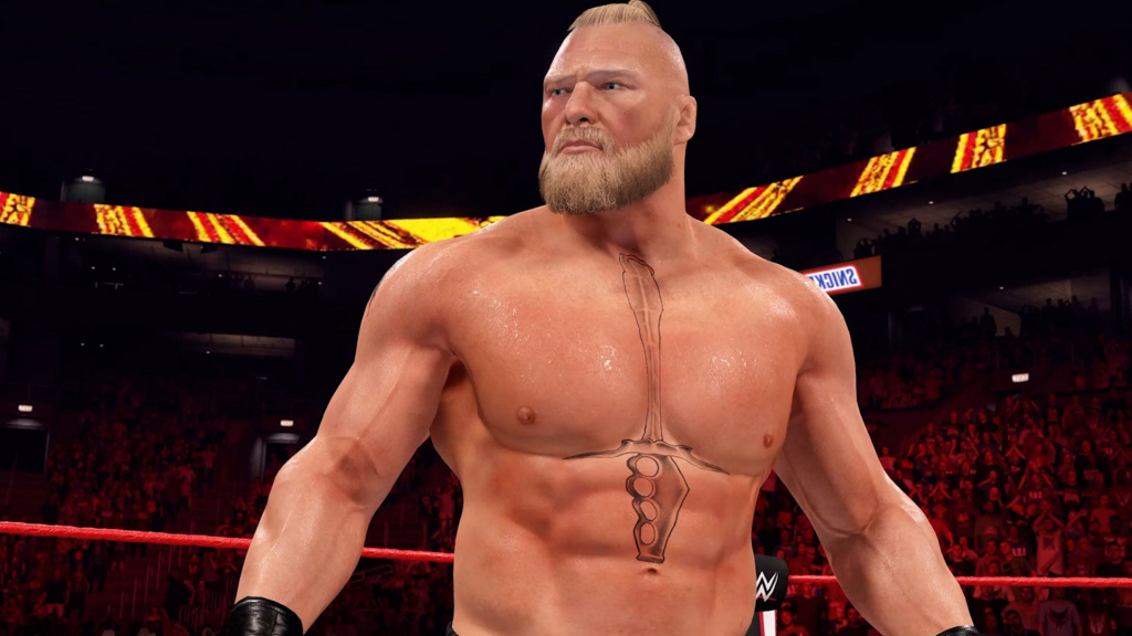 WWE 2K22 Screenshot von Brock Lesnar