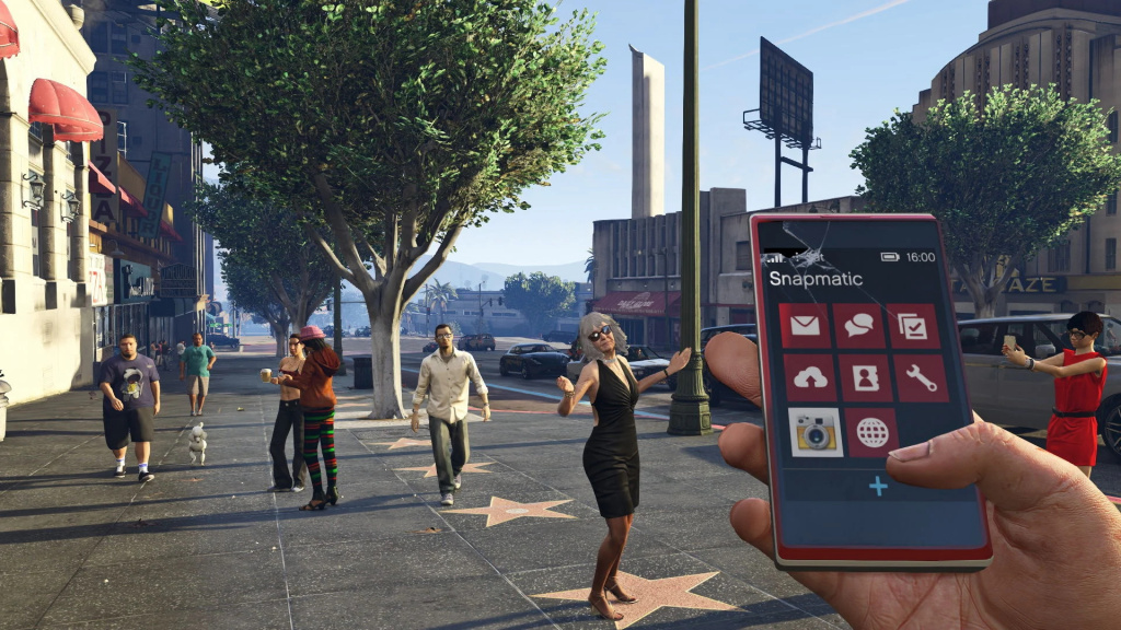 Screenshot des verwendeten GTA Online-Smartphones der nächsten Generation