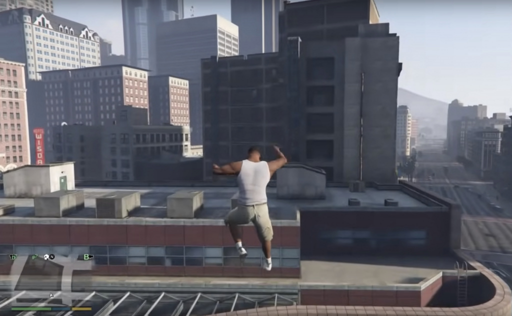 GTA 5 Super Jump auf Gebäude