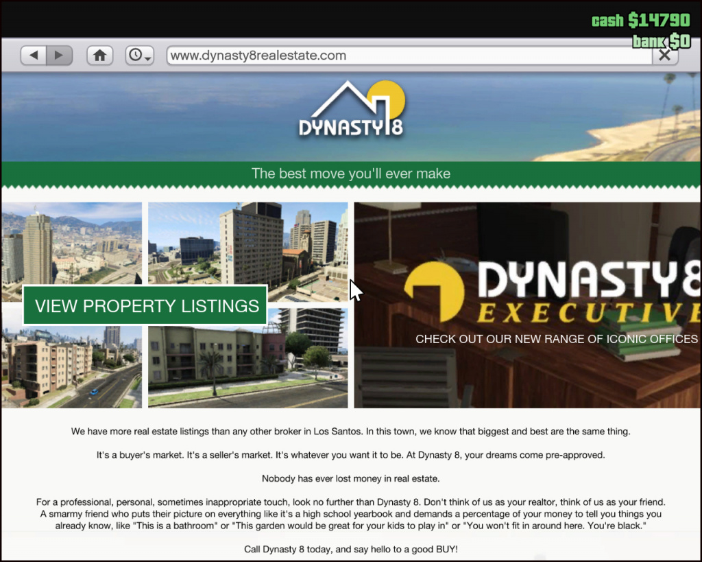 GTA Online Dynasty 8-Website