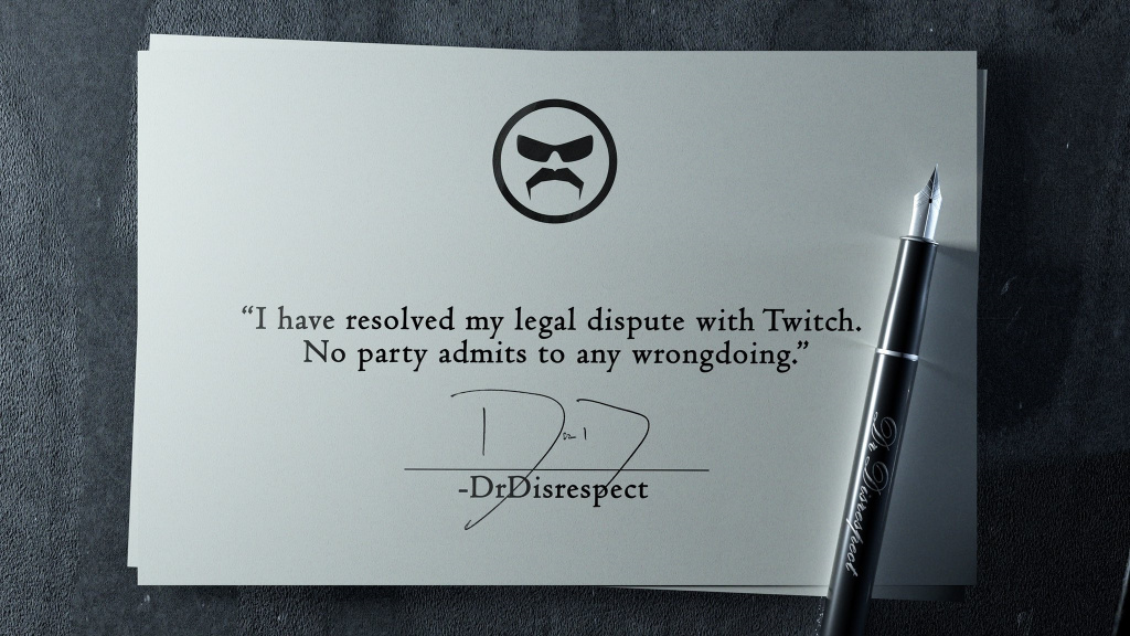 Dr Disrespect Twitch Legal Fehde Klage gelöst