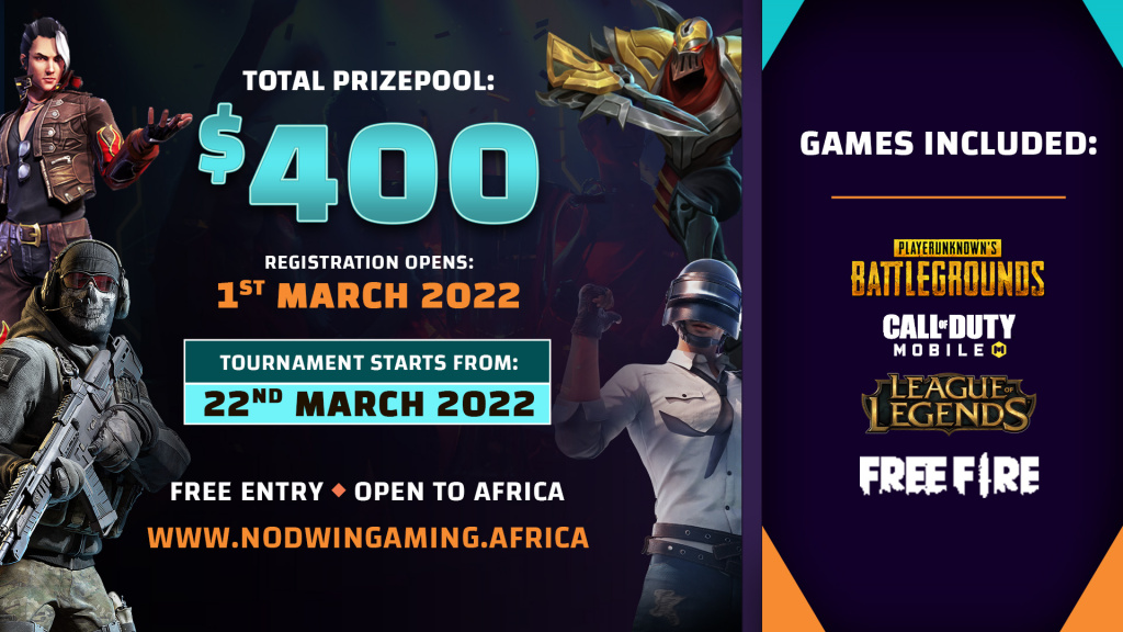 nodwin gaming africa community turniere registrierungsdetails