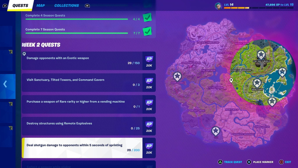 Wöchentliche Herausforderungen Fortnite