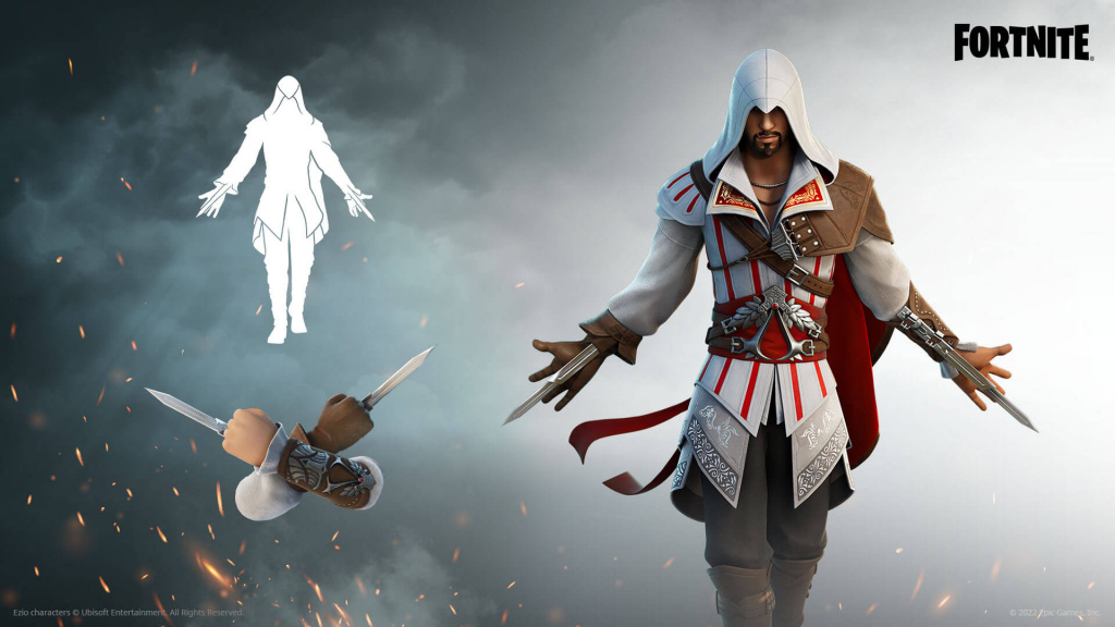 Inhalt des Fortnite Ezio Auditore-Pakets