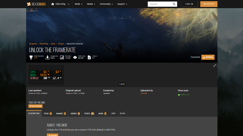 Schalte den Framerate-Mod für Elden Ring frei