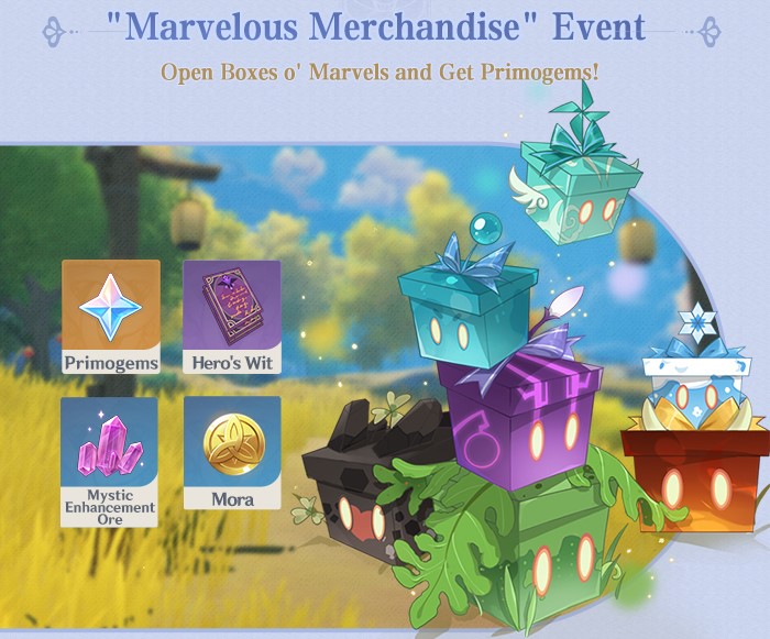 Marvelous Merchandise-Event im Genshin Impact 2.6-Update.