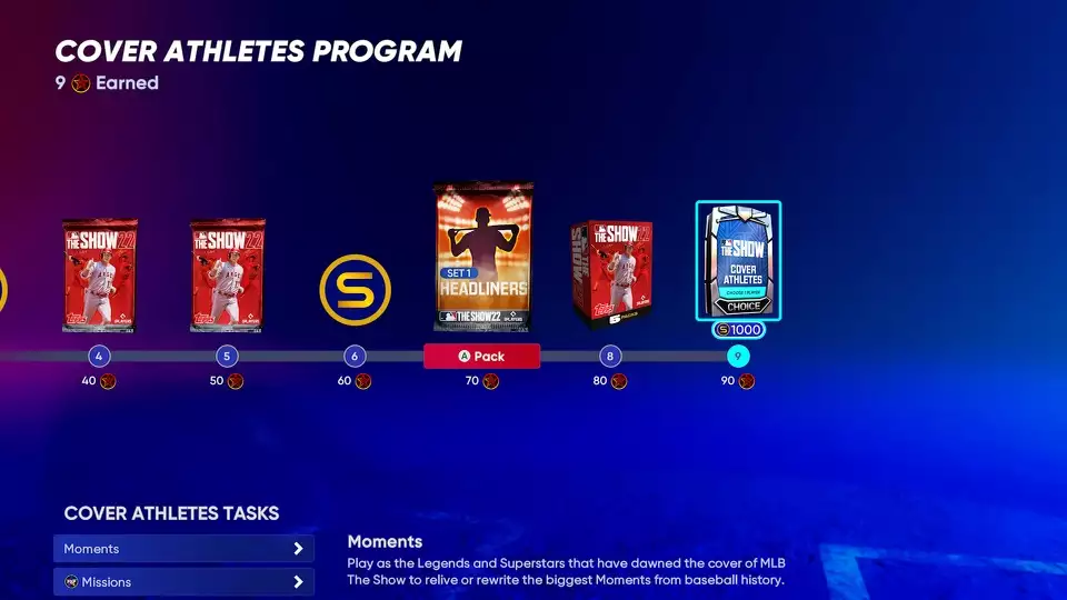 MLB The Show 22 Cover Athletes Program Rewards Track Seite 2