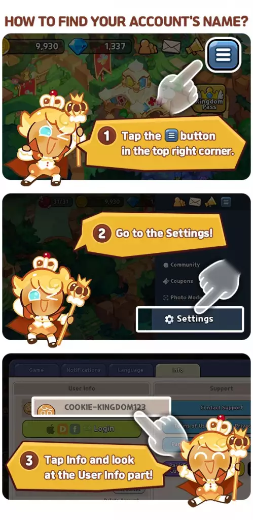 Cookie Run Kingdom Codes einlösen kostenlose Belohnungen wie Kristalle Ausdauer Ausstecher