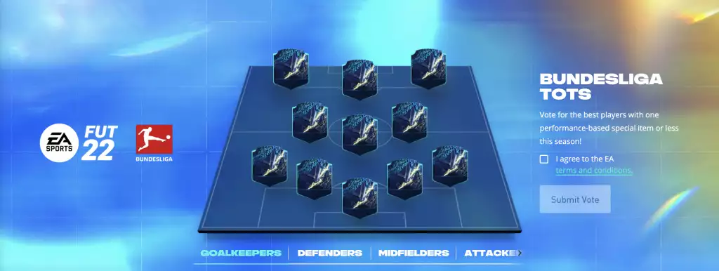 FIFA 22 Bundesliga TOTS wie man abstimmt