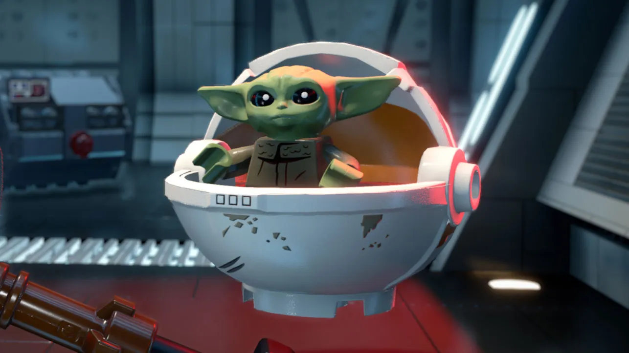 Die Figur Baby Yoda ist in Lego Star Wars: The Skywalker Saga verfügbar.