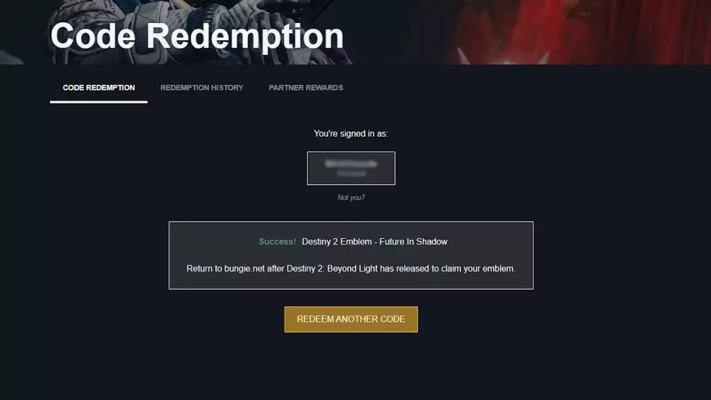 Destiny 2-Arbeitscodes lösen kostenlose Emblem-Shader ein