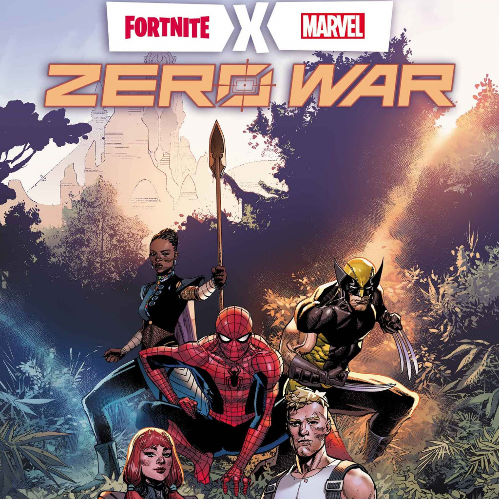 Fortnite x Marvel Zero War Comic Cover erste Ausgabe Marvel Fortnite Charaktere