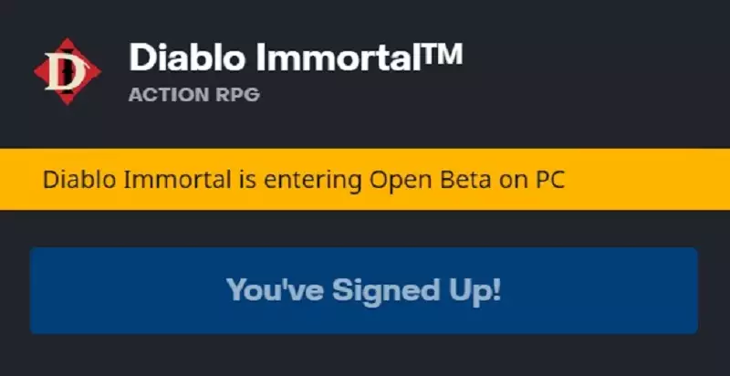 Diablo Immortal PC Open Beta, wie man am Veröffentlichungsdatum teilnimmt, wird über die Battlenet-Anmeldespezifikationen übertragen