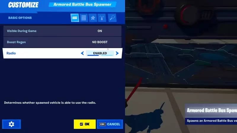 Fortnite Creative Battle Bus-Anpassung