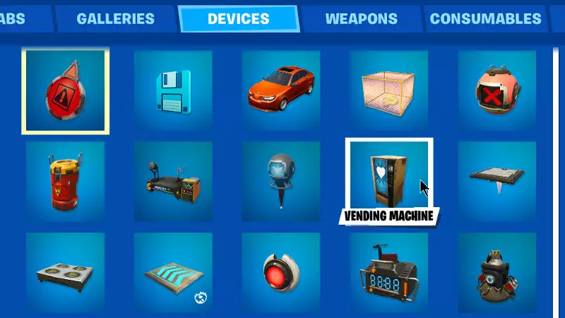 Fortnite Creative Vending Machine Device ist, wie man findet, wie man es benutzt und wie man es platziert