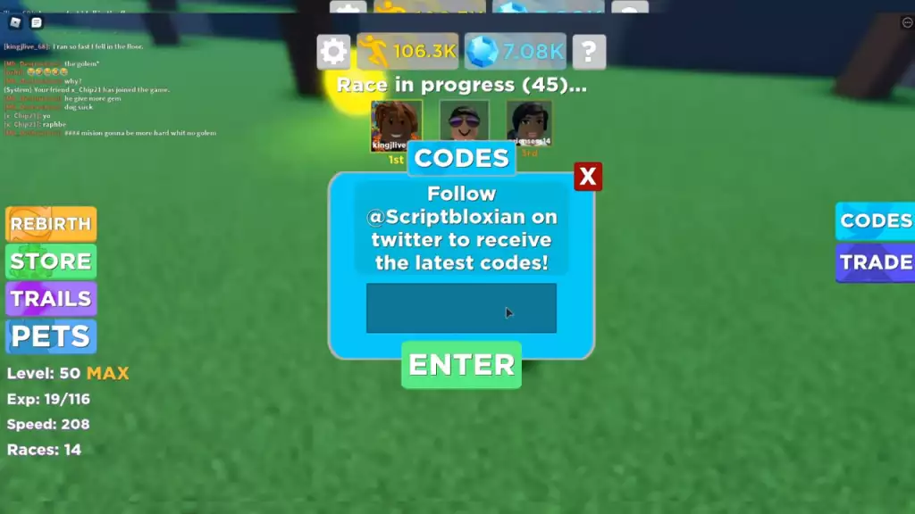 Roblox Legends of Speed-Codes