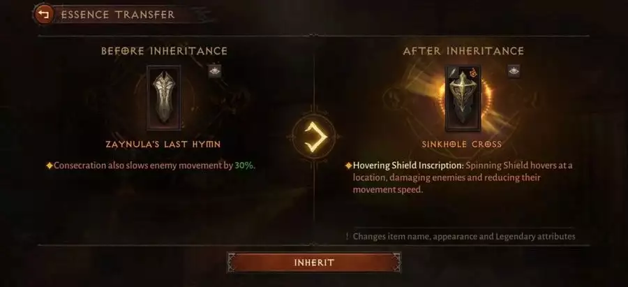 Das Diablo Immortal Essence Transfer-System verfügt über die Funktion zum Freischalten von NPC-Standorten zum Extrahieren von ererbten Kräften