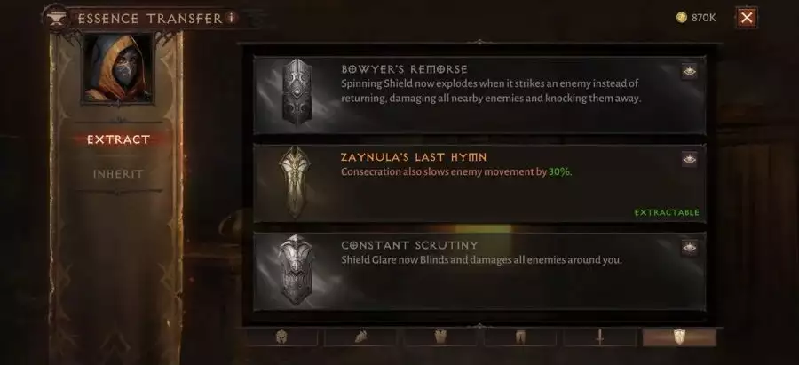 Das Diablo Immortal Essence Transfer-System verfügt über die Funktion zum Freischalten von NPC-Standorten zum Extrahieren von ererbten Kräften