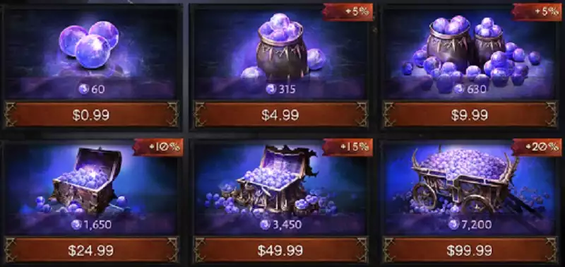 Diablo Immortal Eternal Orbs wie bekomme ich Preise Bundles was zu kaufen Segen Segen Landwirtschaft Wappen Platin