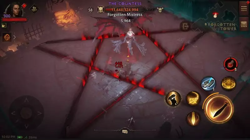 Diablo Immortal Forgotten Tower-Leitfaden Position Erforderliche Set-Gegenstände und mehr Der Bosskampf der Gräfin