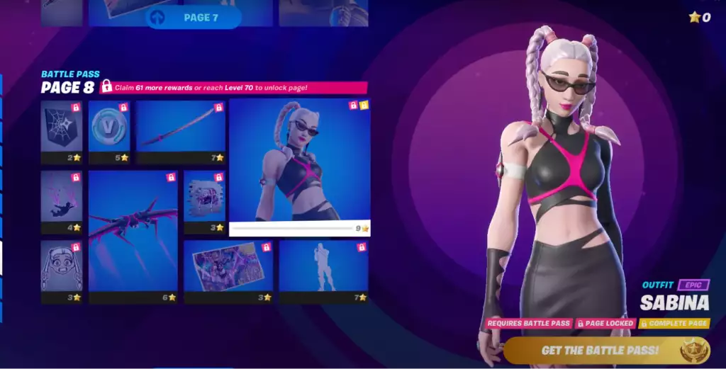 sabina fortnite Kapitel 3 Season 3 Battle Pass Skin Belohnungen