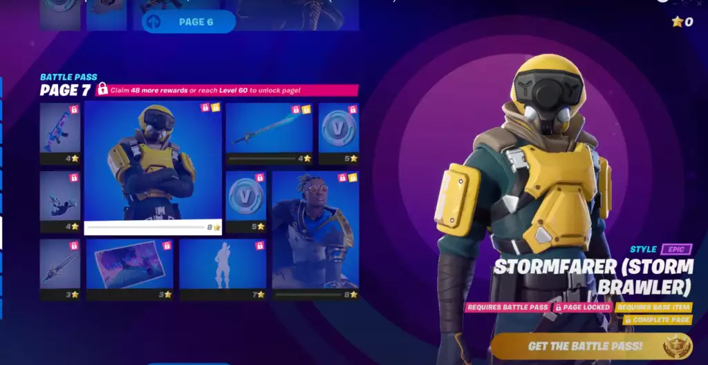 Stormfarer Storm Brawler Fortnite Kapitel 3 Season 3 Battle Pass Skin Belohnungen