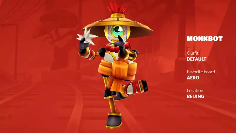 Seltenste Skins in Subway Surfers Monkbot Beijing Edition zum Spielen verfügbar