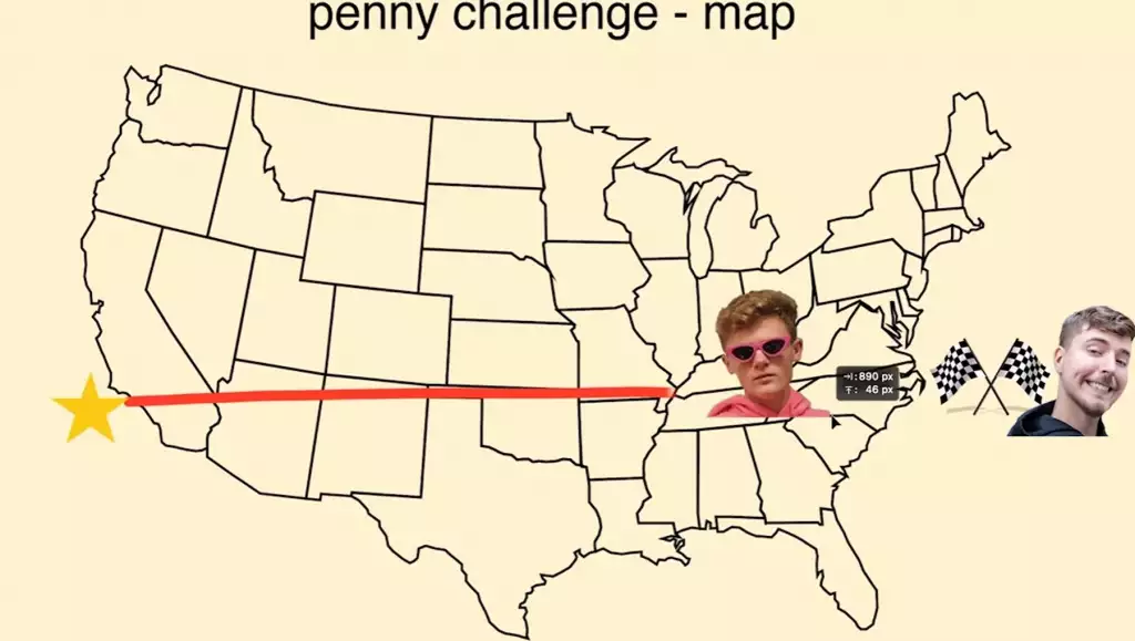 ryan trahan füttert amerika penny herausforderung mrbeast youtube