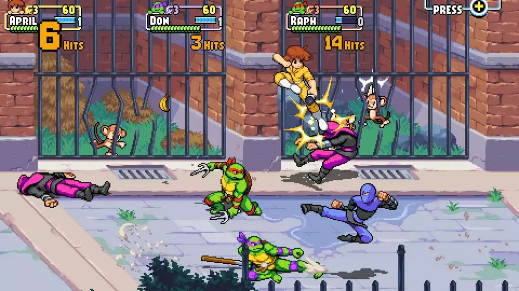 TMNT Shredder's Revenge Arcade Mode Zeitgesteuerter Lauf