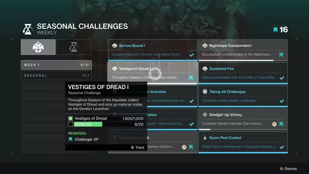 Destiny 2 Staffel der Haunted Challenges