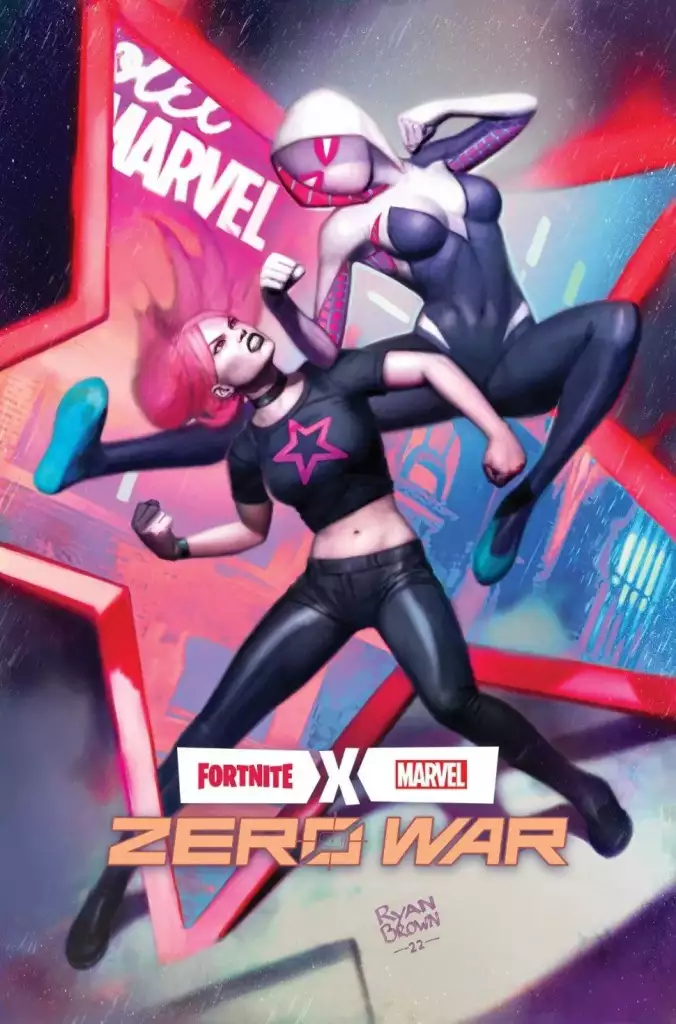 Marvel Cover Fortnite Gwen Stacy Skin Outfit Leck