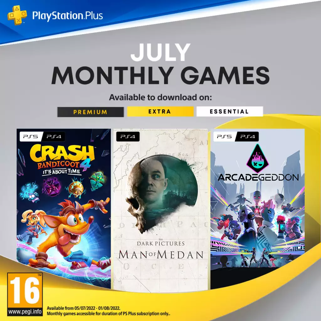 PlayStation Plus Juli 2022 alle Spiele