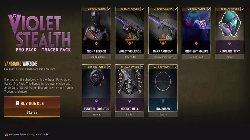 Warzone Night Terror Legendary Operator Skin Florence So erhalten Sie Stealth Pro Tracer Pack Price Shop Link Avantgarde Season 4 2022 New Roze