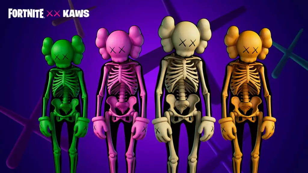 Fortnite x KAWS Skeletthaut