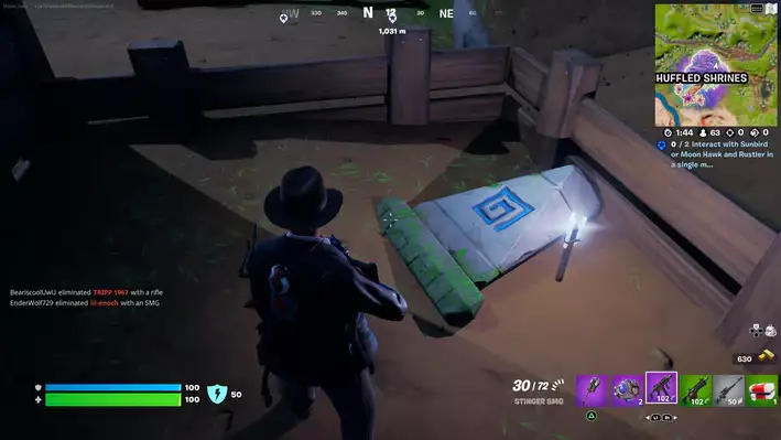 Fortnite Shuffled Shrines Secret Door Rätsellösung