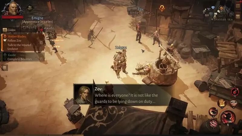 Diablo Immortal Amber Blades Set So erhalten und bepreisen Sie das Gameplay und den Ort in der Wüste