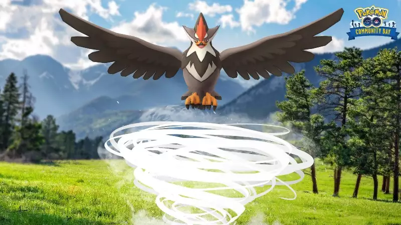 Staraptor pokemon Go Shiny Starly Community Day Juli 2022 Feldforschung