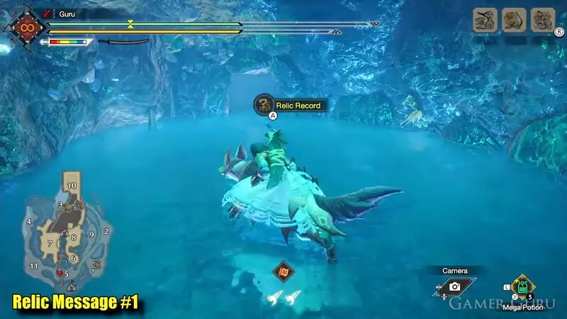 Monster Hunter Rise Sunbreak Fundorte aller Reliktaufzeichnungen im Dschungel Erste Reliktaufzeichnung Erste Reliktaufzeichnung