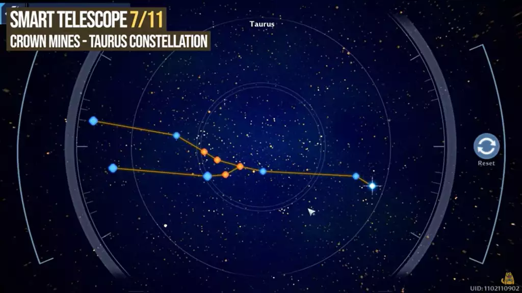 Stier Konstellation Puzzle Lösung Tower of Fantasy