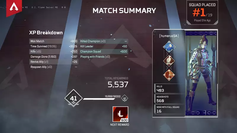 Apex Legends Heirloom Shards Was sind sie Wie bekommt man sie erhalten höhere Chancen auf mehr Shards, indem Sie die meisten XP in Spielen erhalten