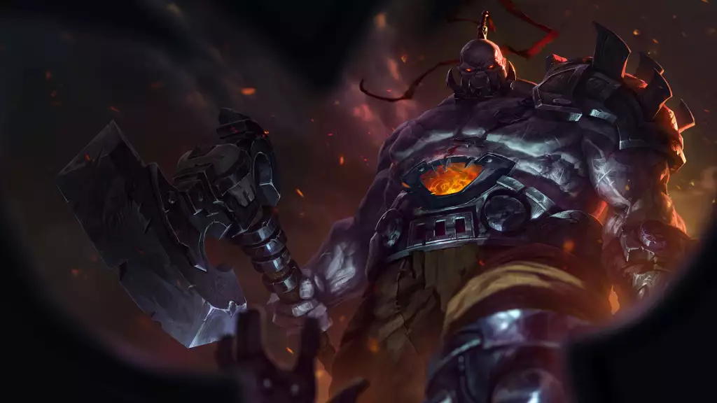 Sion, der untote Juggernaut in League of Legends: Wild Rift.