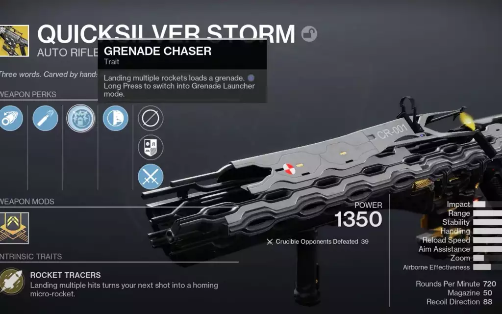 Destiny 2 Quicksilver Storm Automatikgewehr