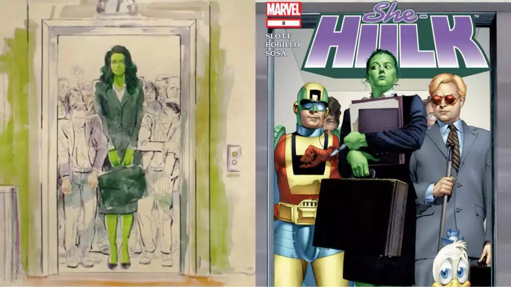 sie hulk anwalt am rechtsführer ostereier referenzen rückrufe sie hulk # 8 cover art end credit sequence matt murdock