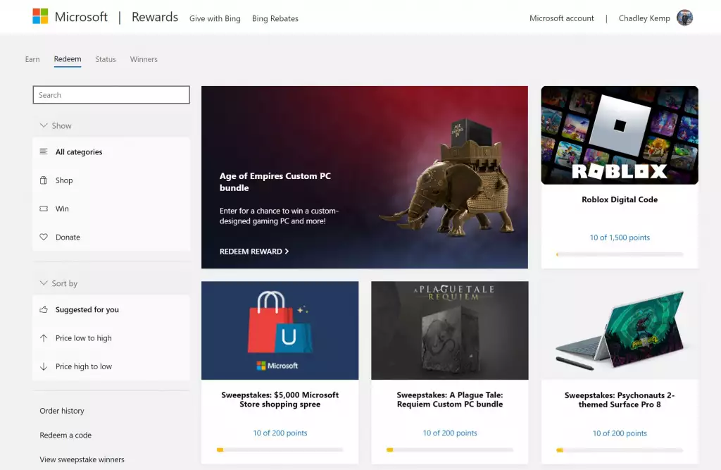 So verdienen Sie kostenloses Roblox Robux durch Zusammenarbeit mit Microsoft Rewards