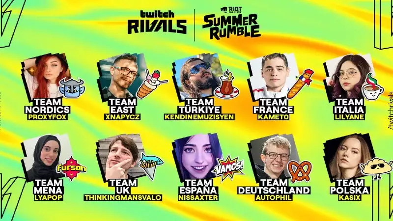 Twitch Rivals-Teams