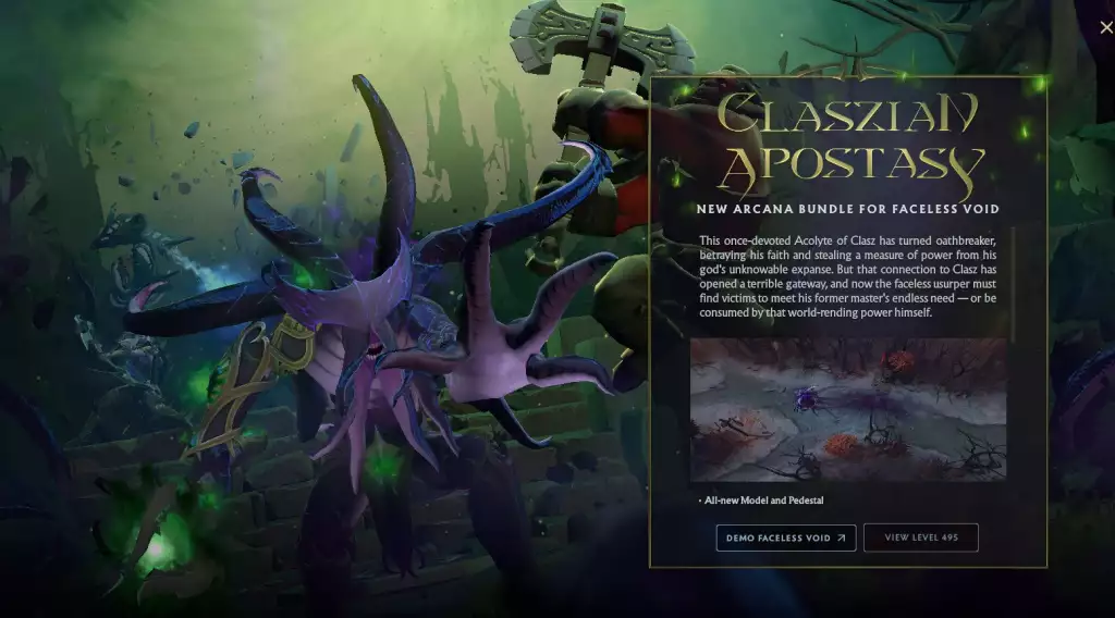 Dota 2 Battle Pass Faceless Void Arcana Bundle