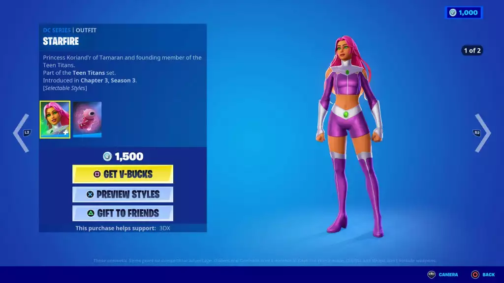 Starfire Bundle Fortnite Kapitel 3 Staffel 3